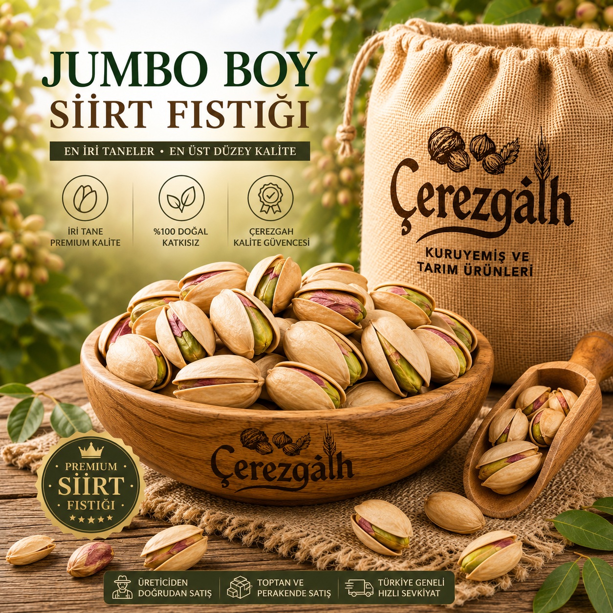 Jumbo Boy Siirt Fıstığı